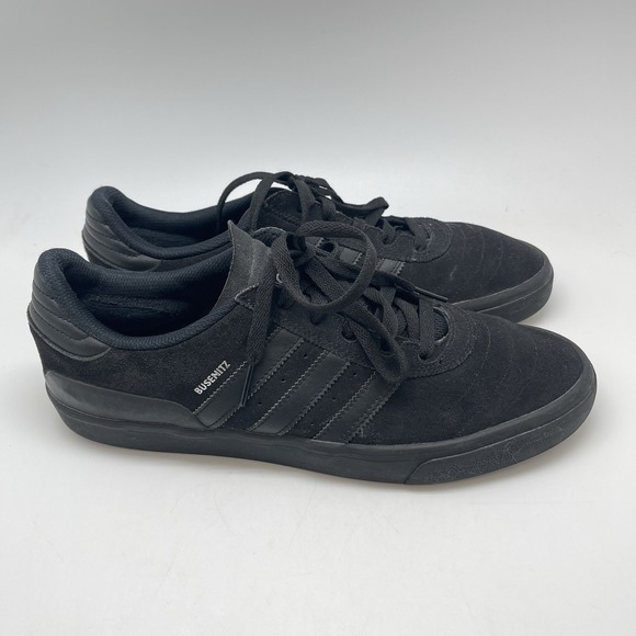Adidas Sneakers Mens 12 Busenitz Vulc Triple Black Athletic Skate Casual Shoes - Picture 1 of 10